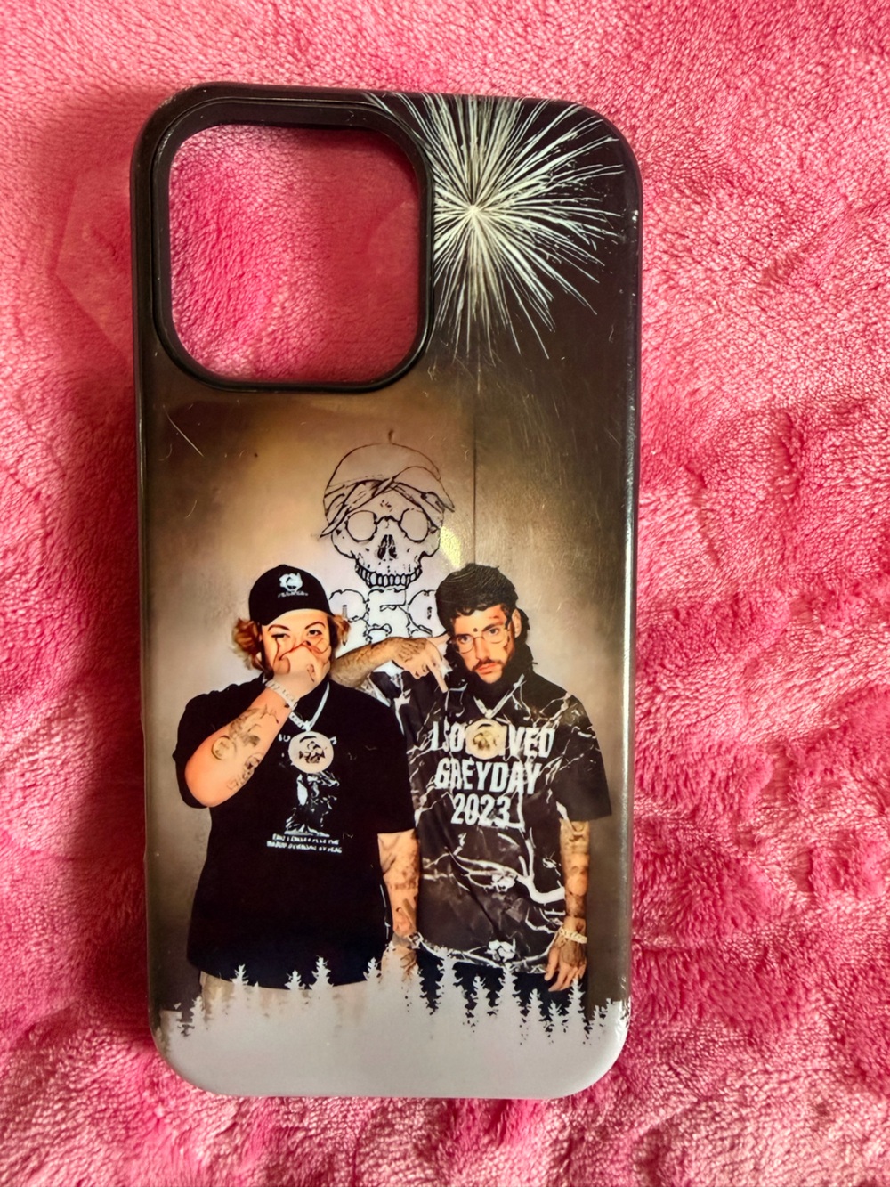 $uicideboy$ Brand Graphic Phone Case - Skull & Band Design